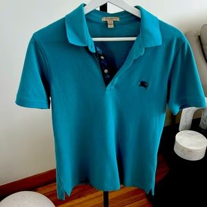 Burberry Teal Polo Shirt for Kids